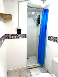 Koupelna v ubytování Pinheiros Hostel & Food