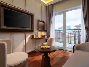 Istumisnurk majutusasutuses Minerva Premium Hotel