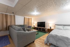 TV a/nebo společenská místnost v ubytování Comfortable spacious house with parking