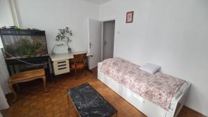 Postel nebo postele na pokoji v ubytování Apartment Zvezdara