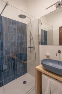 Koupelna v ubytování Hotel Cetarium