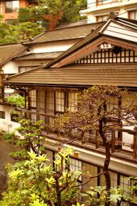 A balcony or terrace at Mogamiya Ryokan