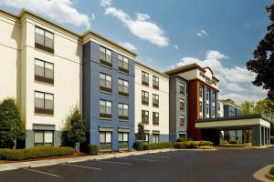 a rendering of the exterior of a building at SpringHill Suites Raleigh-Durham Airport/Research Triangle Park in Durham
