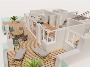 Χώρος καθιστικού στο La Maison du Port Comfortable holiday residence