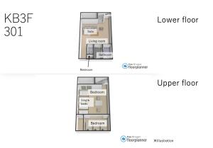 The floor plan of Koti Sopo Universal Bay 2 by Liaison