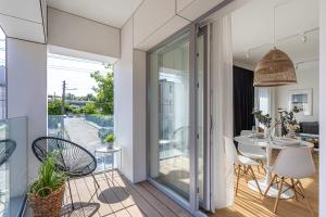 Balkón nebo terasa v ubytování S35 Apartments Gdynia Orłowo