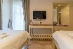 Postel nebo postele na pokoji v ubytování HOTEL DALYANCE