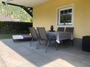 A patio or other outdoor area at Unterschlupf