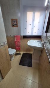 a bathroom with a sink and a toilet at Apartamento 1 dormitorio 4 personas en El Grove in O Grove +26 photos