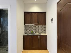 Kuchyň nebo kuchyňský kout v ubytování Villa Almando