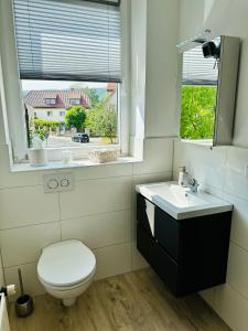 Koupelna v ubytování Lous Ferienhaus 1