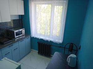 Η κουζίνα ή μικρή κουζίνα στο Квартира в центре