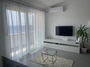 TV a/nebo společenská místnost v ubytování Apartment Sky