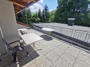 Balkón nebo terasa v ubytování Ferienwohnungen Steinbichl