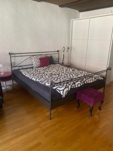 Postel nebo postele na pokoji v ubytování Joline private guest apartement Studio 45m2
