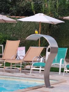 Brisa da Serra Hotel Pousada Pirenopolis内部或周边的泳池