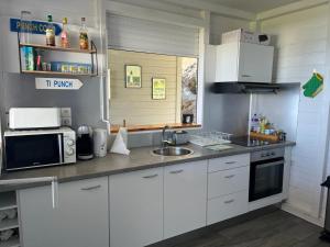 Una cocina o cocineta en Ti Kaz Karaib
