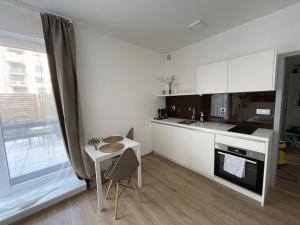 Kuchyň nebo kuchyňský kout v ubytování Apartment 1