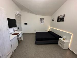 Televiisor ja/või meelelahutuskeskus majutusasutuses LXR Rooms Carloforte