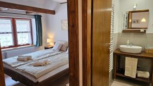 Postel nebo postele na pokoji v ubytování Apartments Beck - Super Central