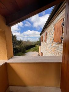 a view from a window of a building at Agriturismo Conero in Ancona