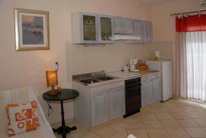 A kitchen or kitchenette at Apartments Natura Makarska