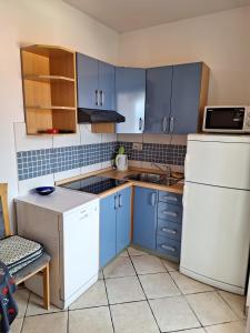 Kuchyňa alebo kuchynka v ubytovaní Apartmani MW, Plavi apartman