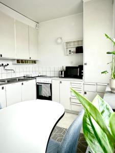 Кухня или мини-кухня в Centralt Boende i Bollnäs för Affärsresenärer

