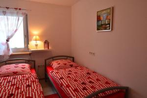 Postel nebo postele na pokoji v ubytování Haus Elpe Nähe Meschede Winterberg