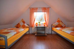 Postel nebo postele na pokoji v ubytování Haus Elpe Nähe Meschede Winterberg