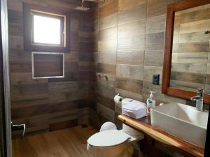 Koupelna v ubytování Cabaña de lujo en Fraccionamiento Residencial
