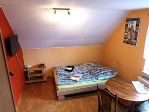 Postel nebo postele na pokoji v ubytování Kleines Idyll