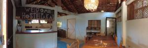 hostal pakal的厨房或小厨房