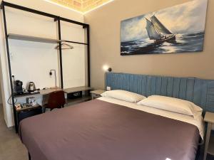 Postel nebo postele na pokoji v ubytování PescarAmare rooms