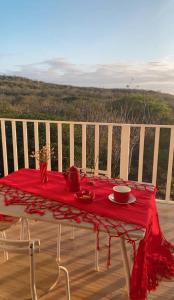 Un balcón o terraza en La Cabaña Atardeceres Mágicos