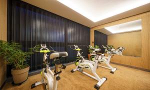 Fitness centrum a/nebo fitness zařízení v ubytování Dongdaegu Station Eastern Hotel