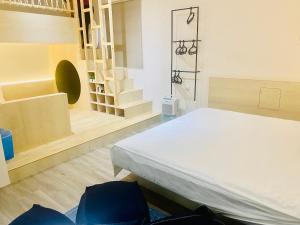 Katil atau katil-katil dalam bilik di Beachcastle & Sea View Villa