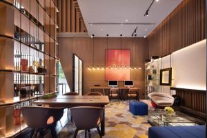 Atpūtas zona naktsmītnē Hilton Hotel by Hampton Wuhan Zhongnan Street Branch