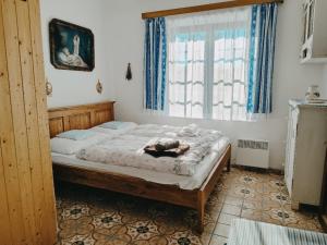Postel nebo postele na pokoji v ubytování Ubytování Pod jilmem