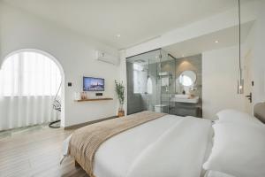 Letto o letti in una camera di 莫干山雅泉山居