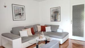 Posezení v ubytování Deluxe Apartman Pervan