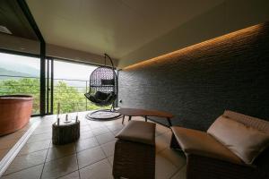 A seating area at Hotel Higashidate