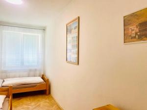 a small room with a bed and a window at Apartmán Tatra Kopřivnice in Kopřivnice +5 photos