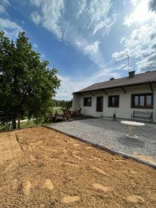 Bygningen som feriehuset ligger i