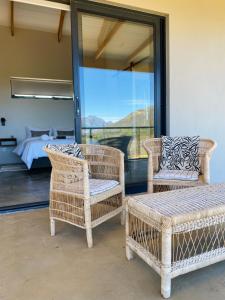 Et opholdsområde på Sneeukop Mountain Cottage