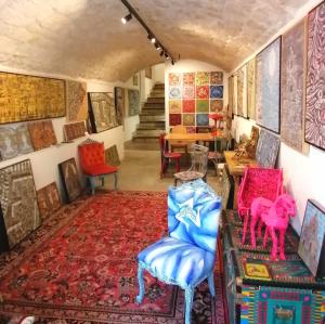 Posezení v ubytování B&B Ibla Art Centro