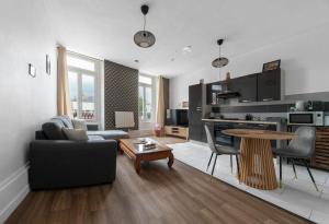 Cuisine ou kitchenette dans l'établissement Résidence Nature - Appartements design en centre ville