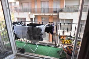 Balkón nebo terasa v ubytování Großes modernes Zimmer "Silber" für 2 Personen und Katzenliebhaber