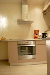 Kuchyň nebo kuchyňský kout v ubytování Apartamenty Wiślany Brzeg