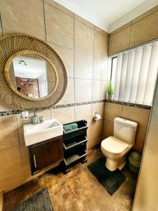 Koupelna v ubytování Lalie